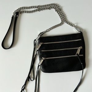 Rebecca Minkoff Small Crossbody Bag - Black/Silver
